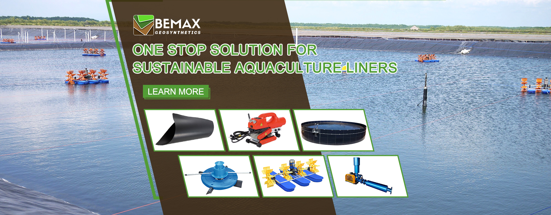 Banner Bemax showing of its six sample of products